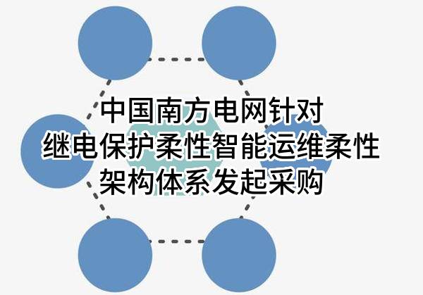 中國南方電網(wǎng)有限責任公司針對繼電保護柔性智能運維柔性架構(gòu)體系發(fā)起采購